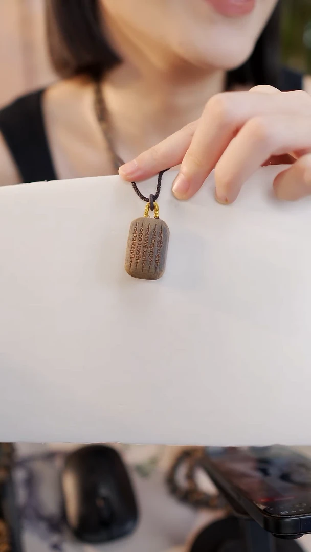 手串沉香开*果【五条文】越南芽庄沉水白棋手工吊坠牌子多样性发一