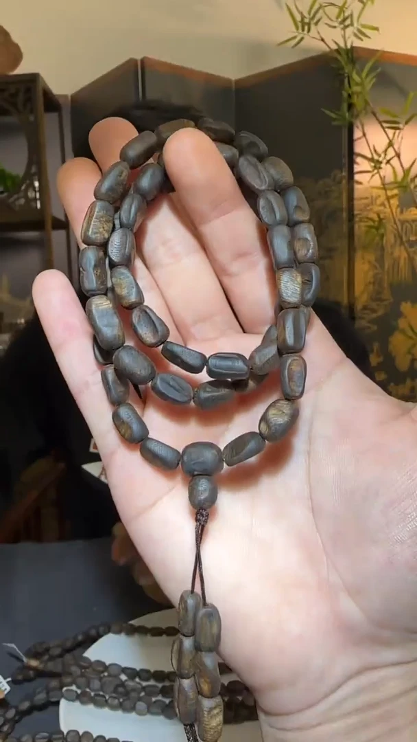 【闪购商品】沉香手串多圈虫漏板头沉水0.7/21g