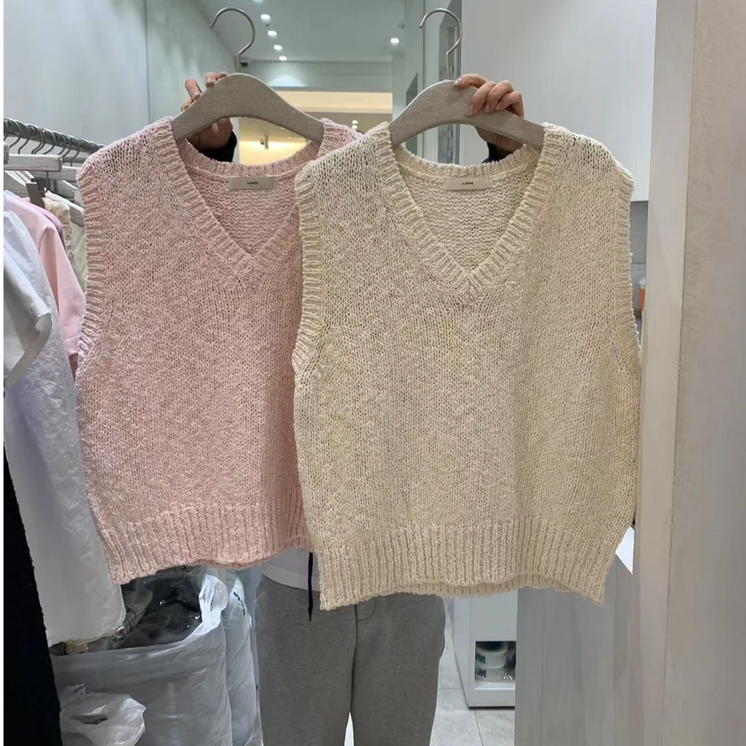 东大门A洋气V领马甲/NO退换