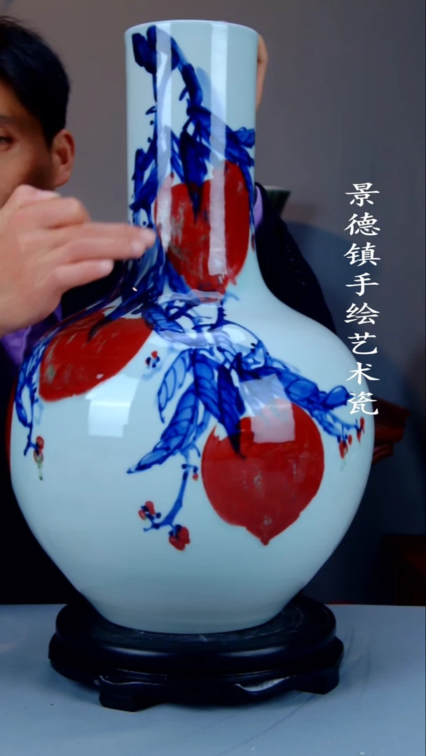 摆件陶瓷景德镇手工手绘陶瓷摆件