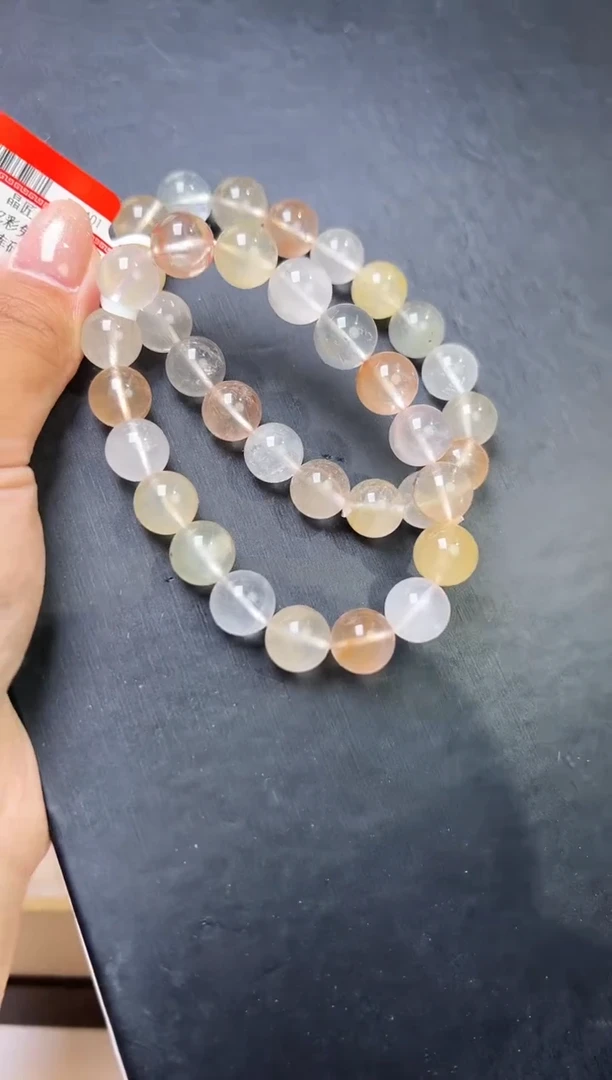 水晶手串未镶嵌多样性发一 彩兔毛手串11m+ M51365