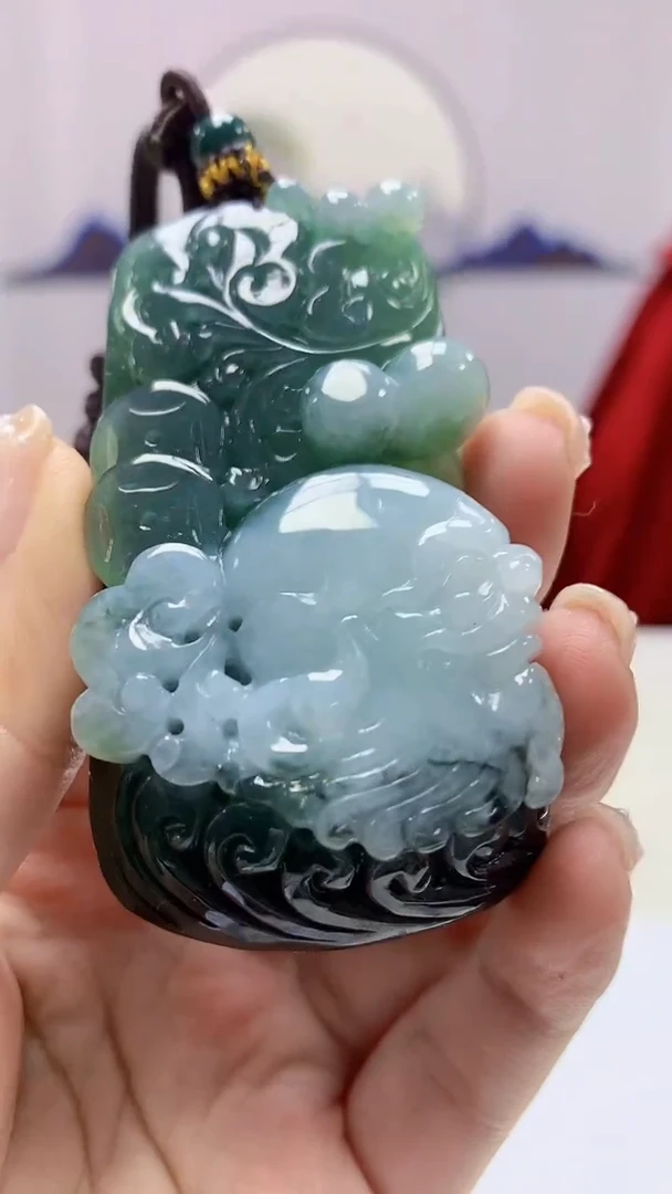 【闪购商品】定制翡翠未镶嵌4902ms-毛货167达摩