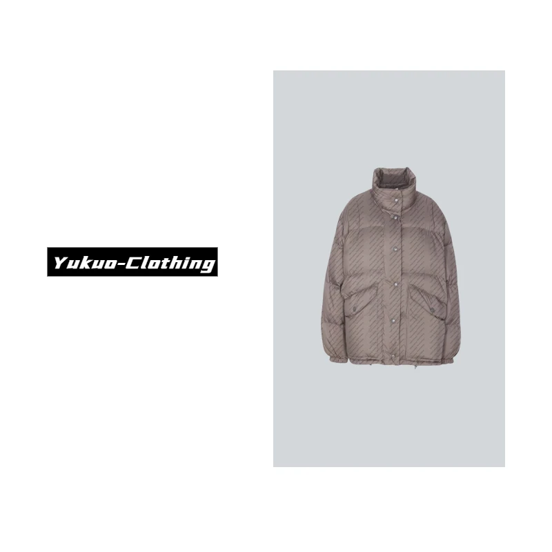 Miu立领鹅绒羽绒服