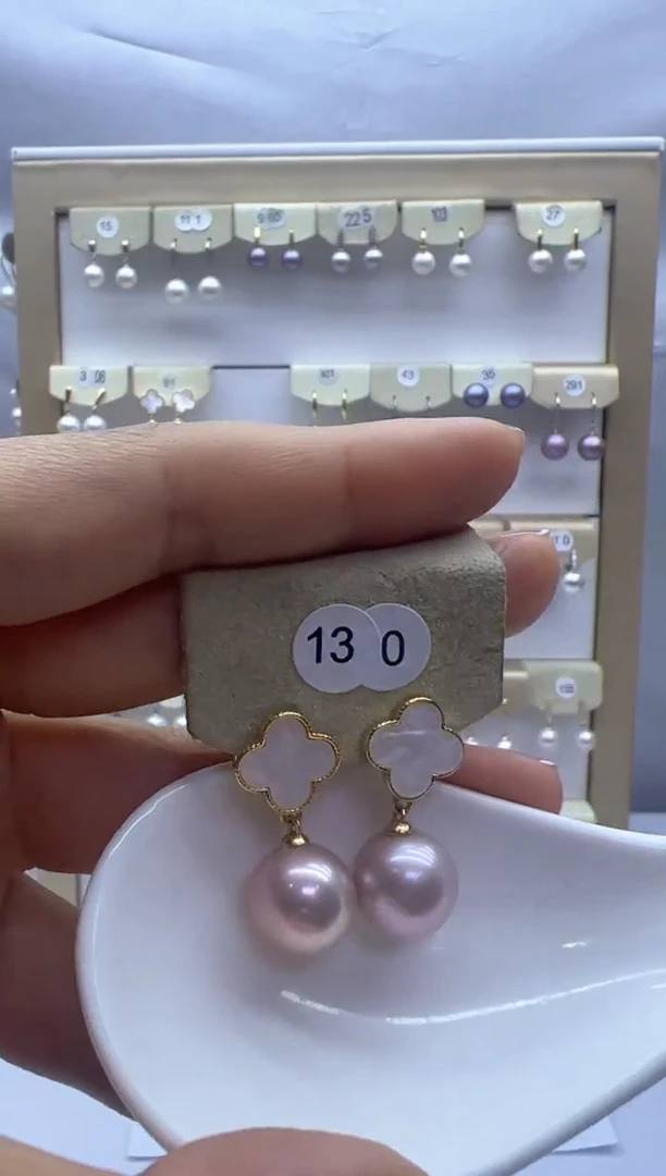 【闪购商品】淡水珍珠耳饰银S925镶嵌130
