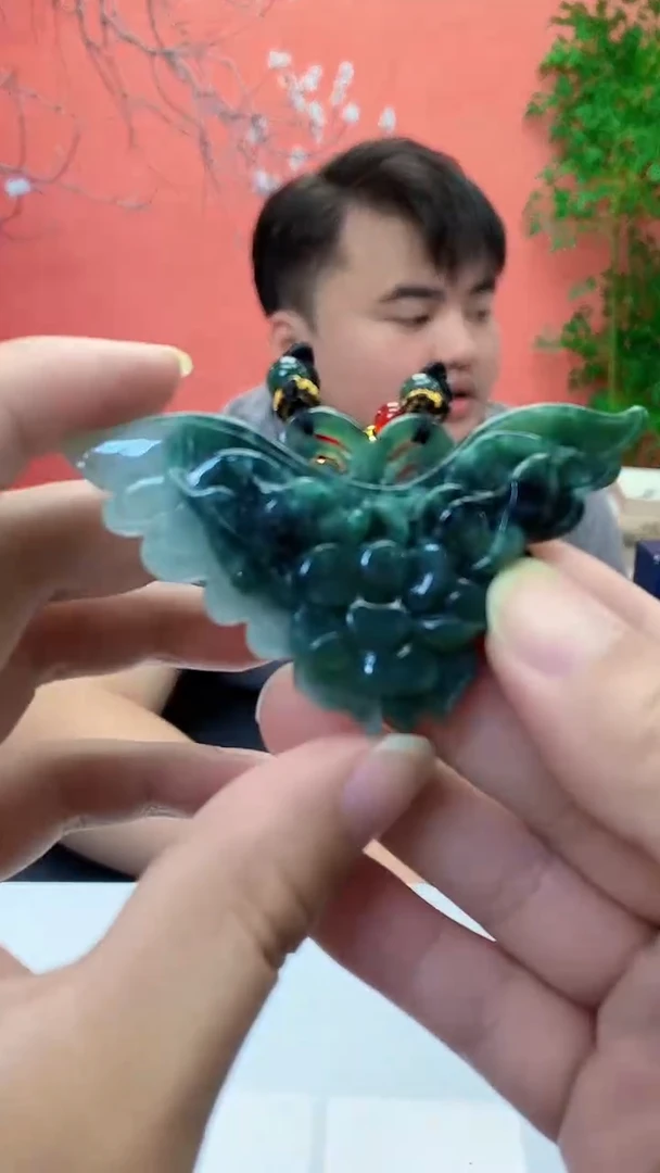 未镶嵌定制翡翠5060ty-毛货挂件38