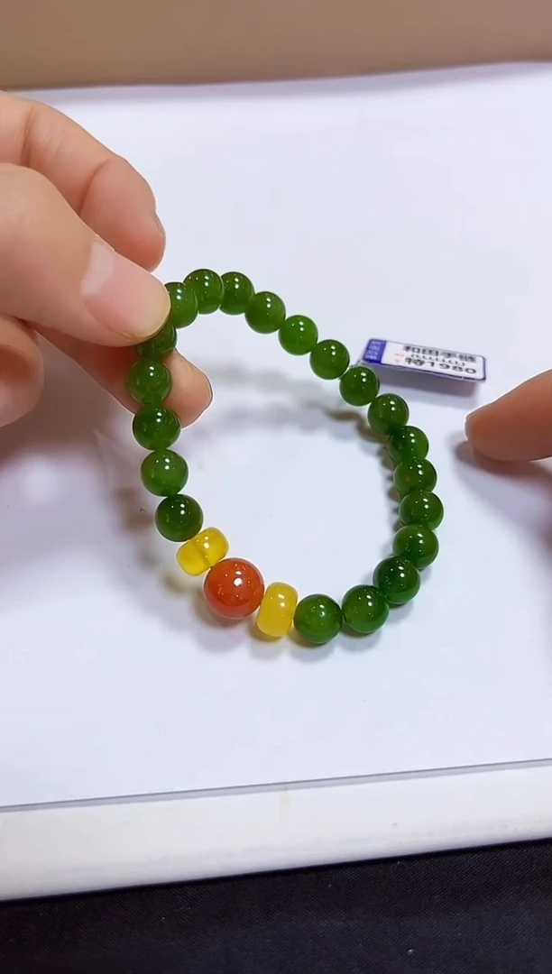 颈饰未镶嵌和田玉手链8+