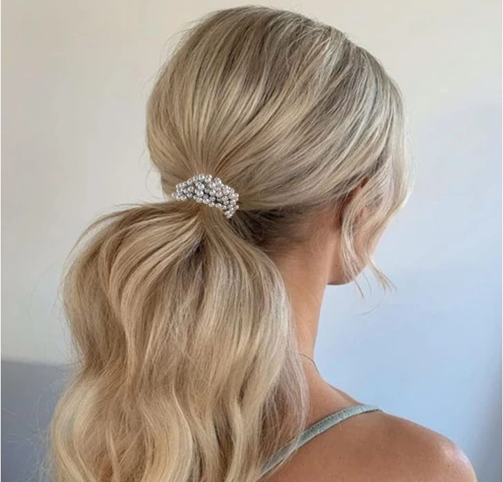 新款时尚百搭简约气质休闲珍珠发圈FQ-27