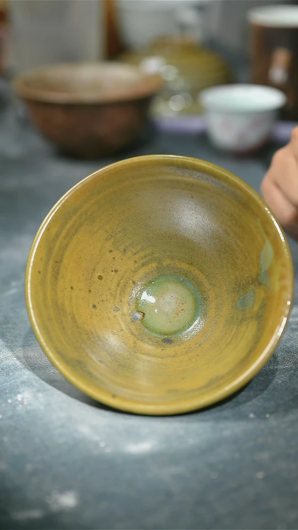【闪购商品】碗浪鬼柴烧釉绘柴烧