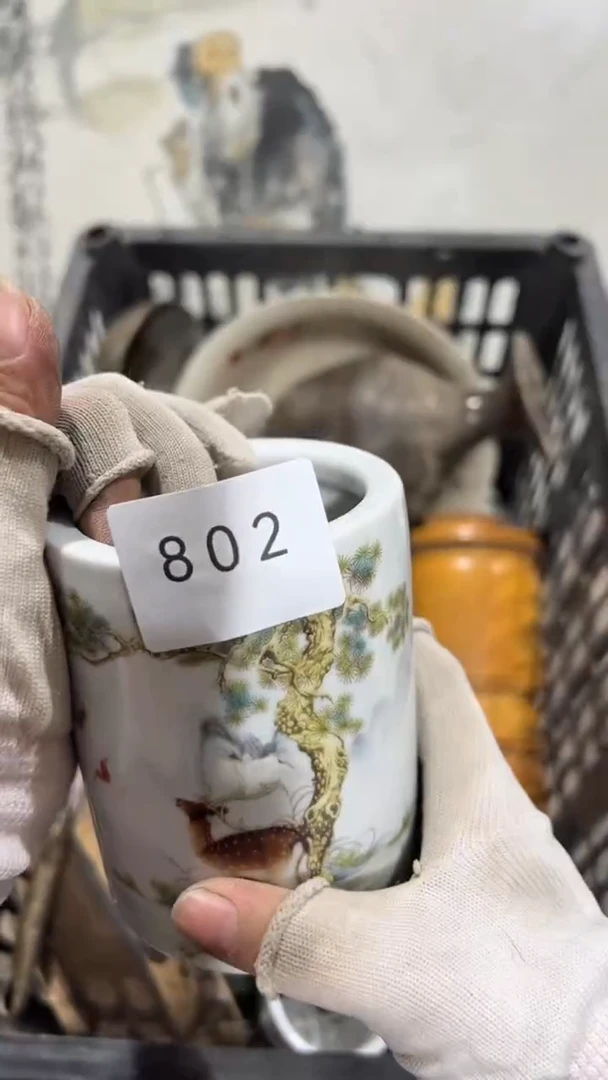 陶瓷半**雨工艺品0918802