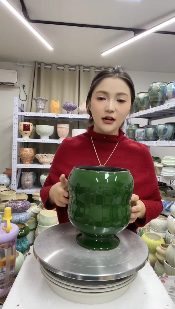 【1.4】花盆尺寸高： 19.5口：13.5