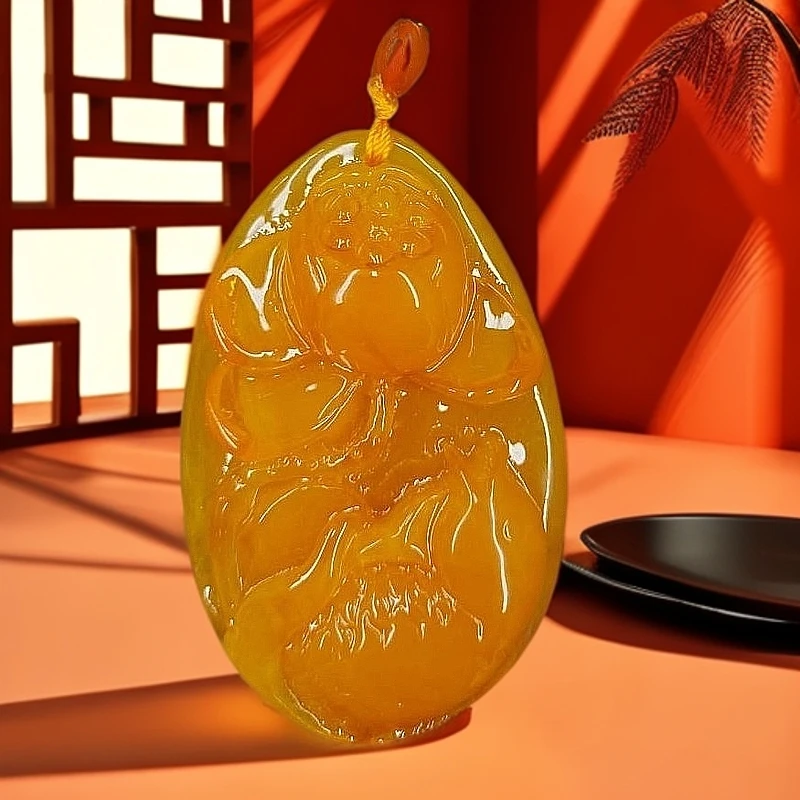 2025春季款P3时尚女生项链大气百搭经典黄色吊坠XL045