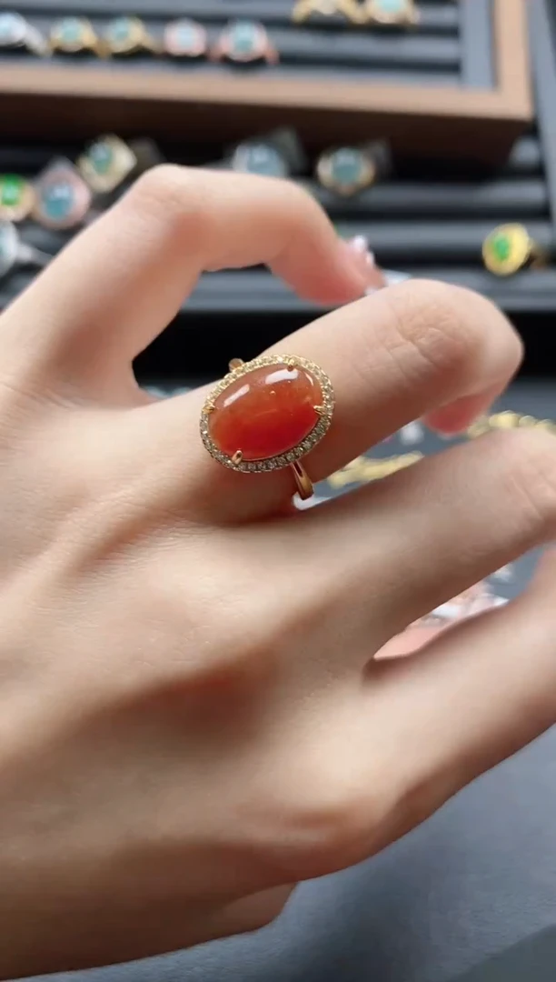 【闪购商品】翡翠戒指银S925镶嵌51151