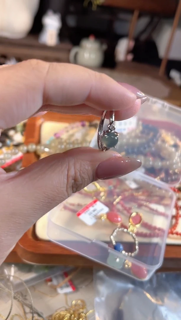 【闪购商品】翡翠戒指银S925镶嵌多样性发货其一