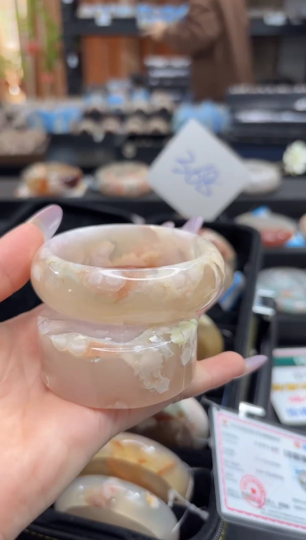 未镶嵌手镯石英质玉C531(57圈赠送镯心)