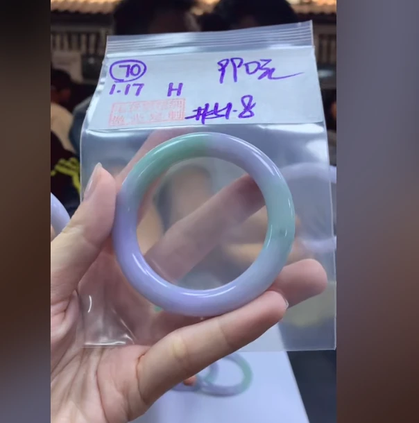 定制翡翠未镶嵌毛货需精细抛光70手镯51.8+990元+拍一发一