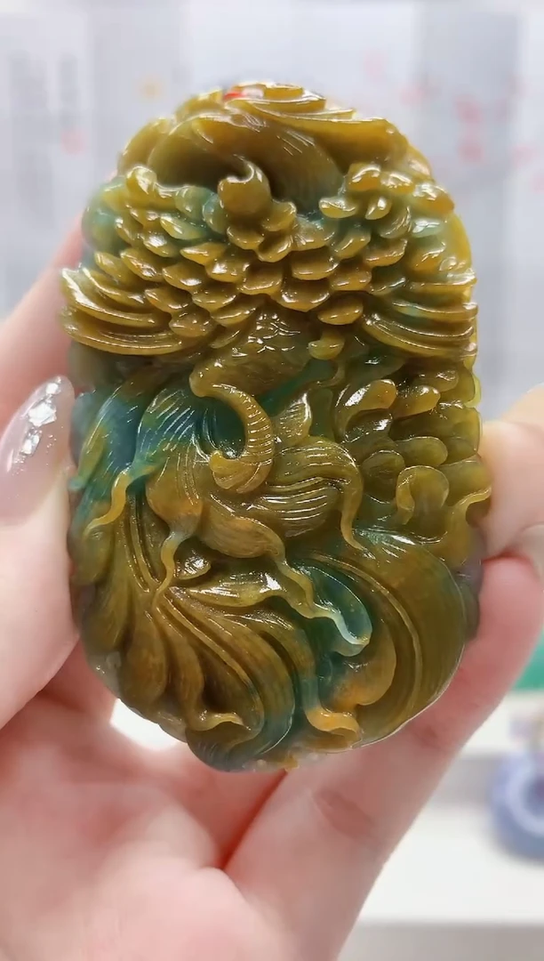 未镶嵌定制翡翠4852jw-毛货挂件37