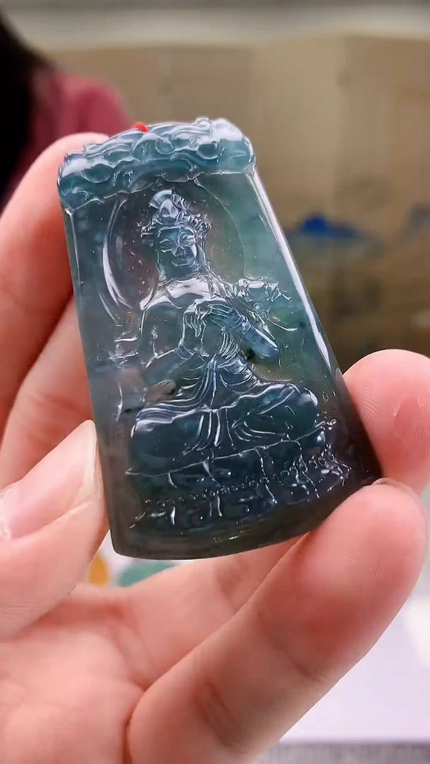 【闪购商品】定制翡翠未镶嵌4852bb-毛货挂件22