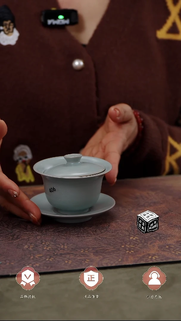 【闪购商品】杯406号三才盖碗鸽子灰.....