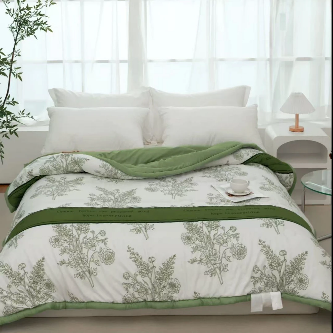 七色蜻蜓25爆款夏凉被夏季印花夹棉被空调被可机洗[免费试睡30天]