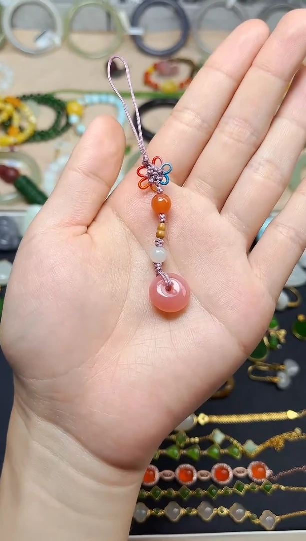 玛瑙/玉髓挂件未镶嵌06手机挂