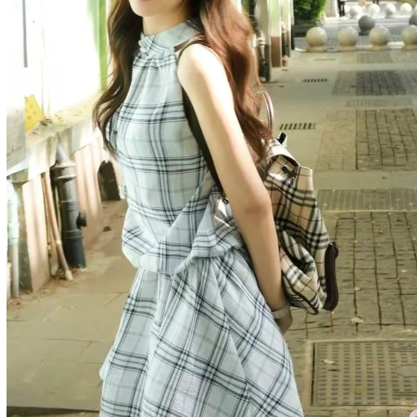 简约高级感格纹小背包 BB-35