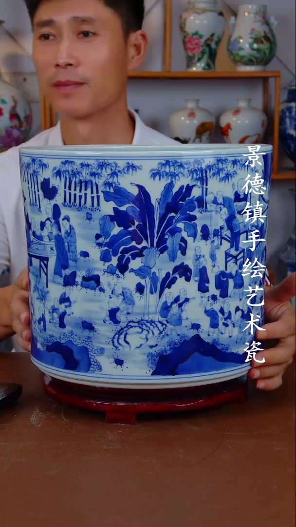 现代景德镇手工手绘陶瓷摆件90