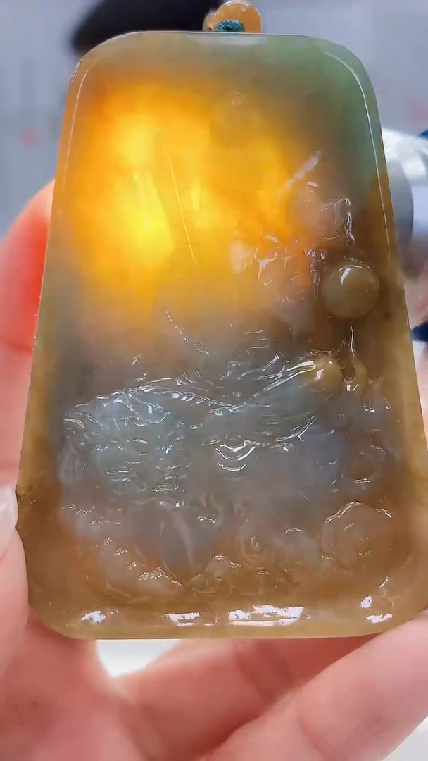 定制翡翠未镶嵌5158lr-毛货挂件300