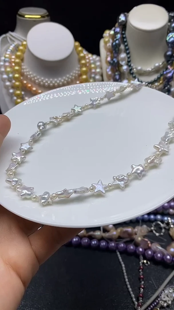 颈饰未镶嵌淡水珍珠多人