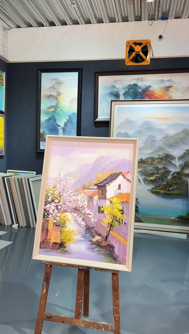 【闪购商品】油画93号 60*80 水乡-手绘油画