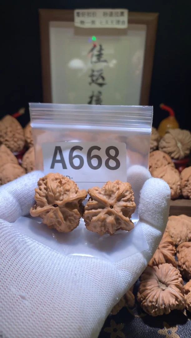 把件文玩核桃木*野狼36加尺