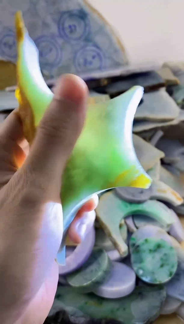 翡翠裸石纯天然A货翡翠89