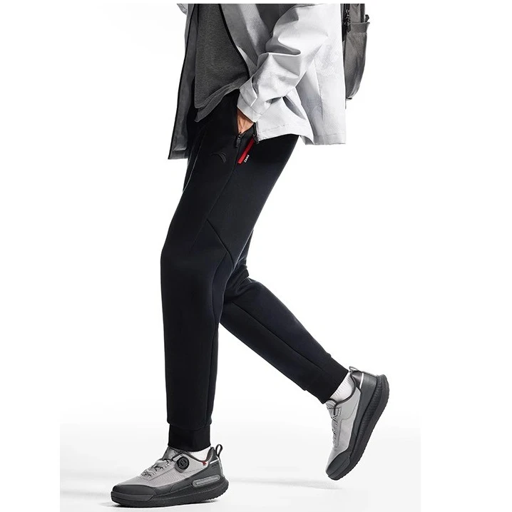 【运动休闲】安踏春秋款男士针织长裤流光风透气舒适百搭时尚卫裤