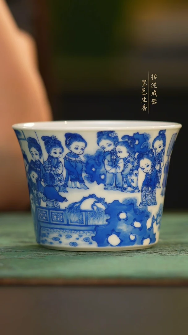 瓷片晓花窑