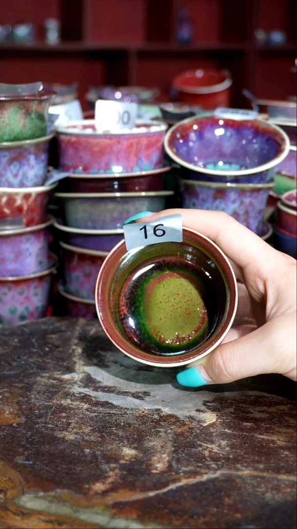 摆件精品窑变钧瓷茶器