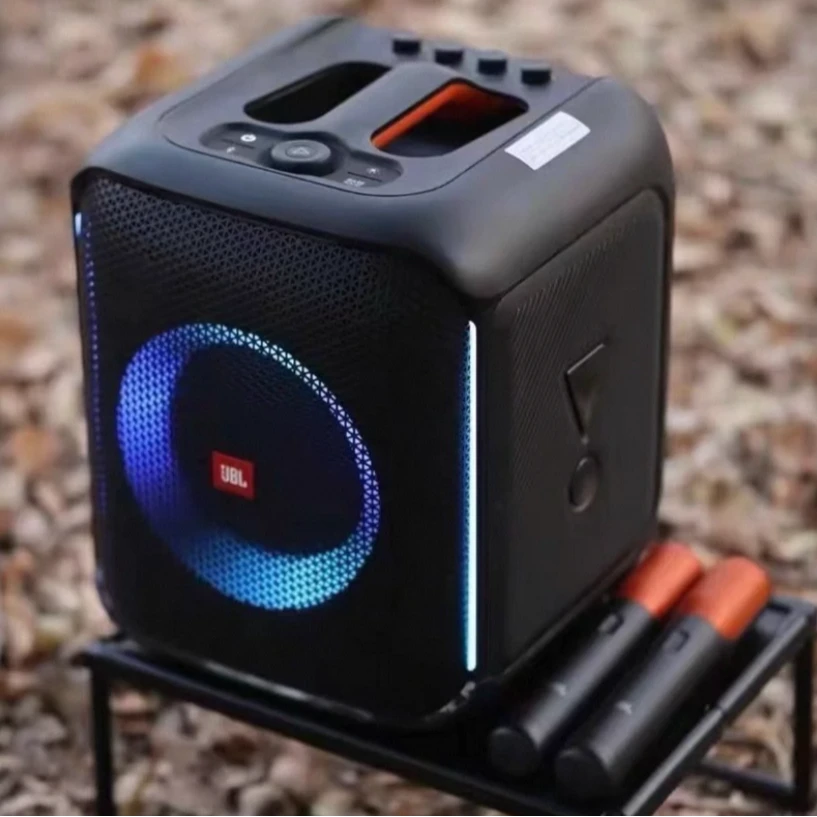 95新 JBL JBL Partybox  音乐战将嗨唱版 蓝牙双麦户外K歌KTV音箱
