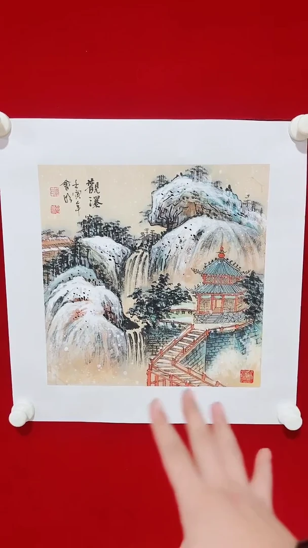 国画国画Y-李会明老师绘画作品-1平尺