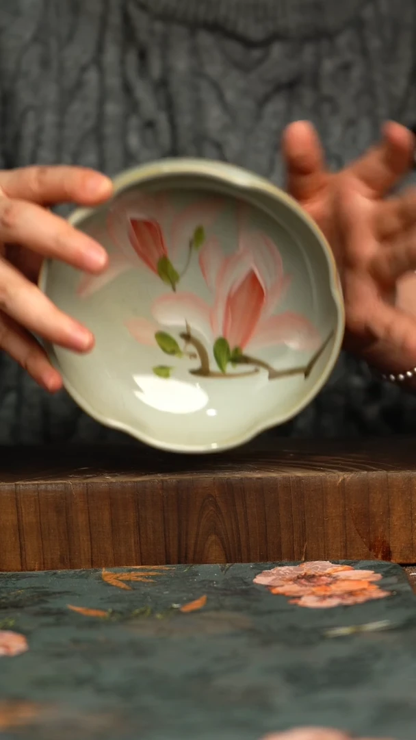 杯釉下彩手工手绘同款陶器