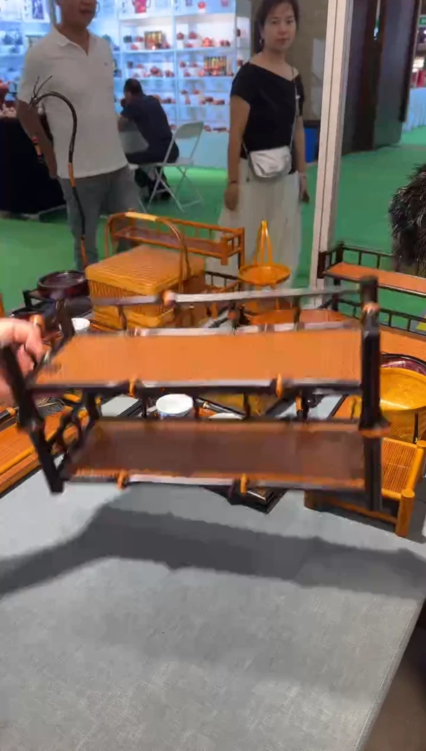 筇竹两层架筇竹架子