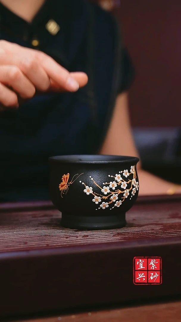 宜兴原矿紫砂   石磺梅花将军