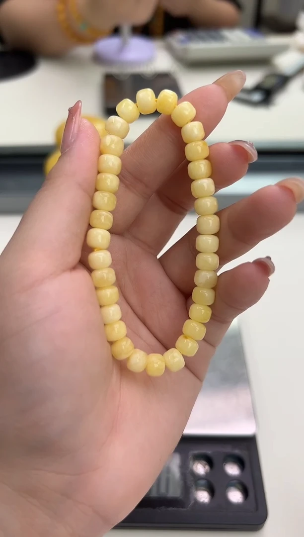 裸石琥珀未镶嵌琥珀蜜蜡手串