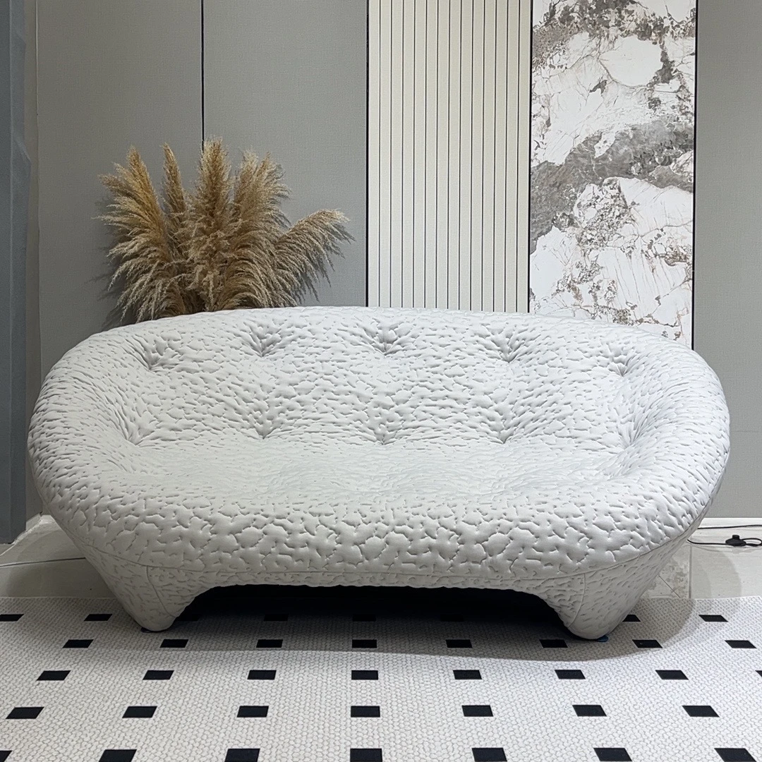 写意空间设计师家用客厅简约贝壳沙发网红明星同款弧形定型棉沙发