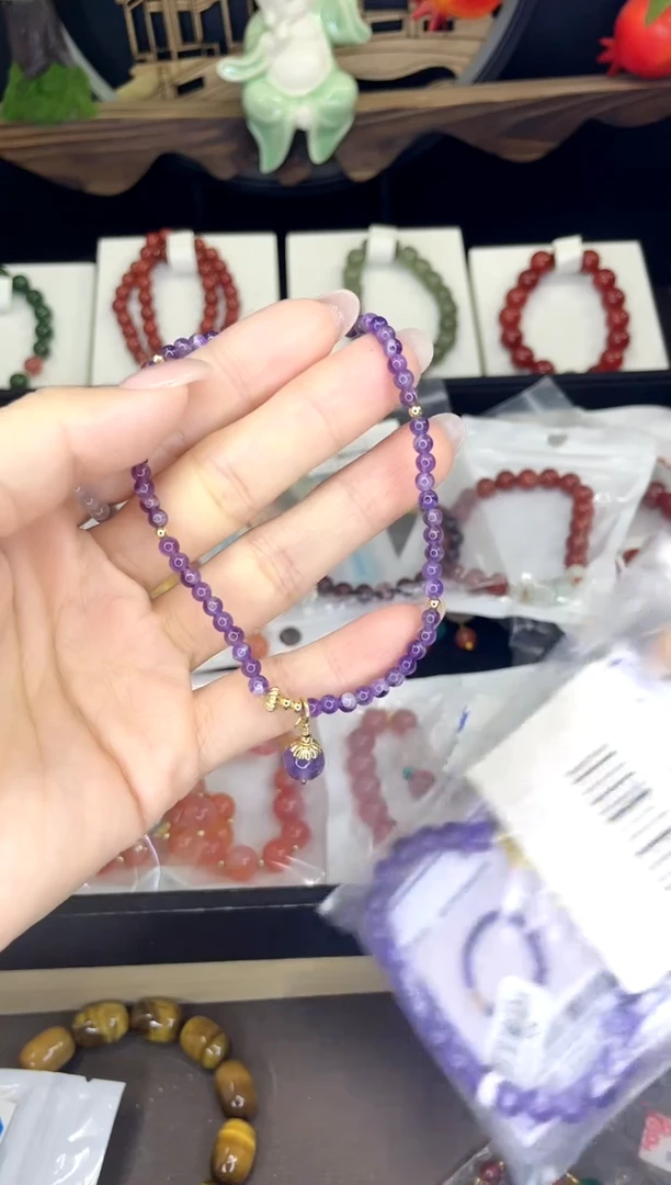 【闪购商品】水晶手链银S925镶嵌脚链