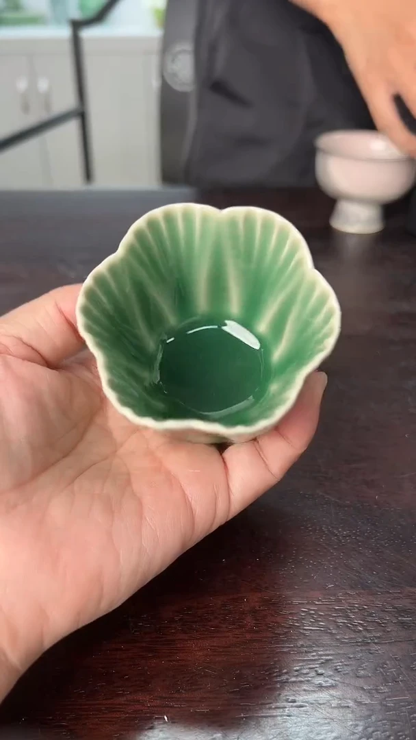 龙泉云间青瓷小米茶器