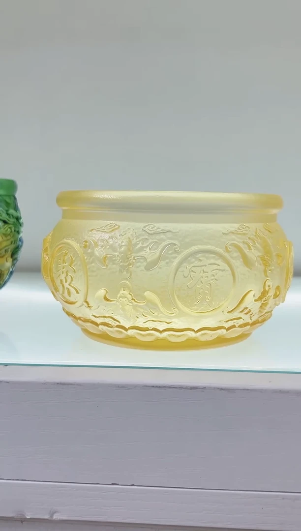 手工艺品琉璃古法琉璃聚宝盆