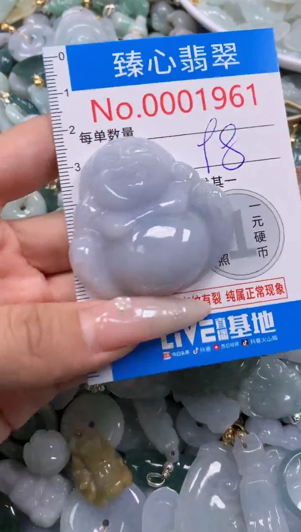 翡翠未镶嵌颈饰含绳0001961