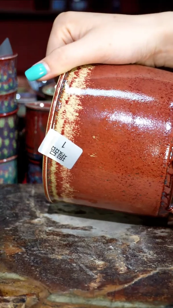 摆件精品窑变钧瓷茶器