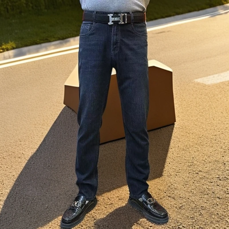 杰克朗博（直筒宽松款）25年春夏男士商务牛仔裤709