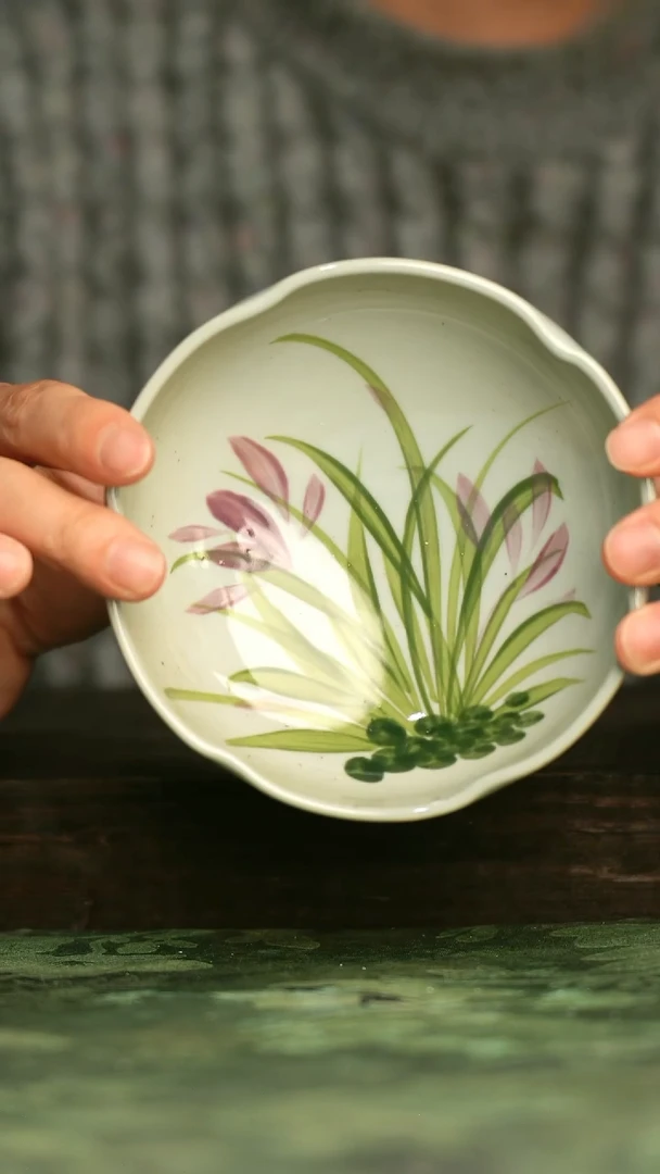 瓷器青诗集手工手绘瓷器