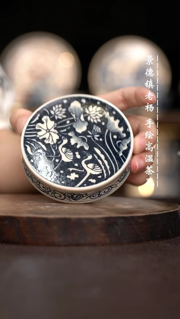现代瓷全手绘茶具