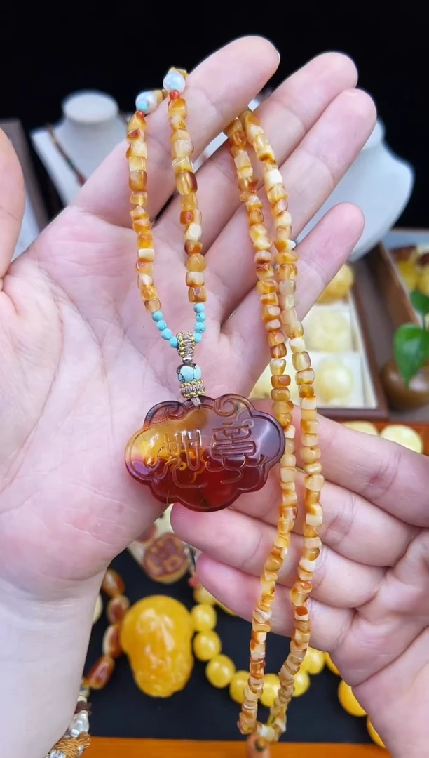 琥珀未镶嵌珠宝奇石柒月
